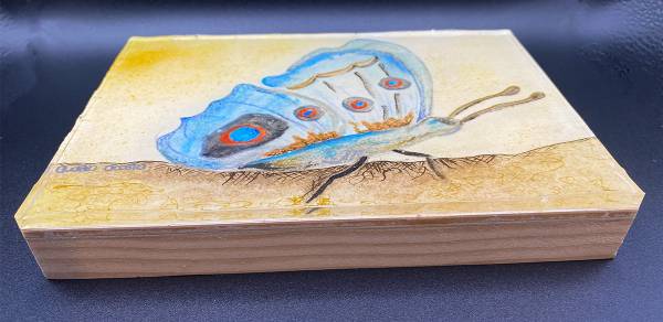 Wood Panel: "Butterfly 01" - Image 3