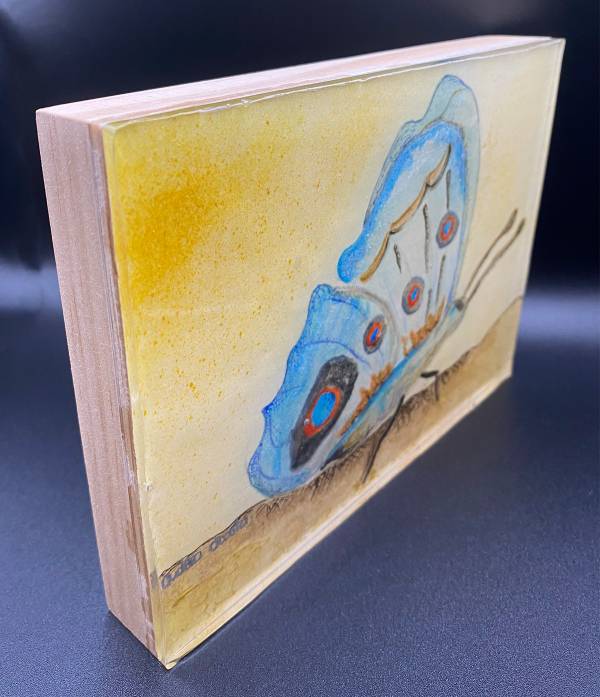 Wood Panel: "Butterfly 01" - Image 4